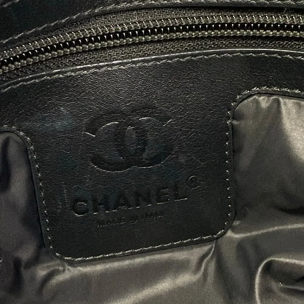 Chanel Coco Cocoon Tote Bag Green Black Gray